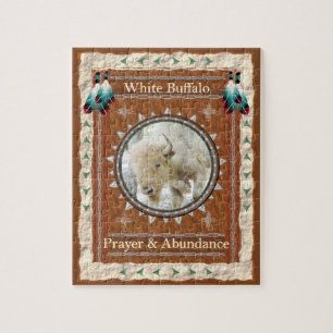 White Buffalo - Prayer & Abundance Jigsaw Puzzle
