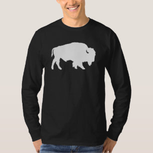 White Buffalo Silhouette Shadow Beast T-Shirt