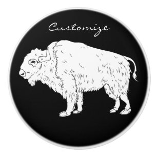 White Buffalo Thunder_Cove Ceramic Knob