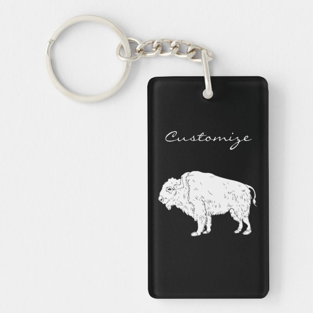 White Buffalo Thunder_Cove Key Ring (Front)