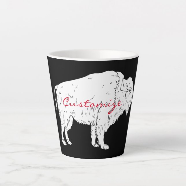 White Buffalo Thunder_Cove Latte Mug (Front)