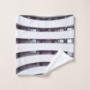 White building interior wash cloth