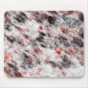 White bumpy spongy texture mix in black red stains mouse pad