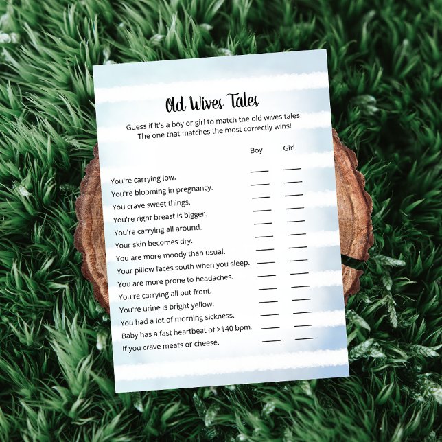 White Bunny Blue Old Wives Tales Game Card (Creator Uploaded)