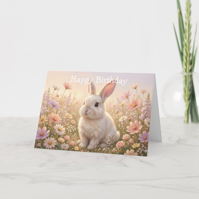 White Bunny Card (Front)