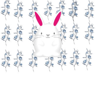 white bunny -case laptop sleeve