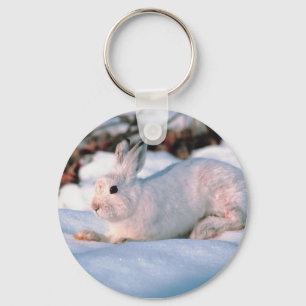 White Bunny Key Ring