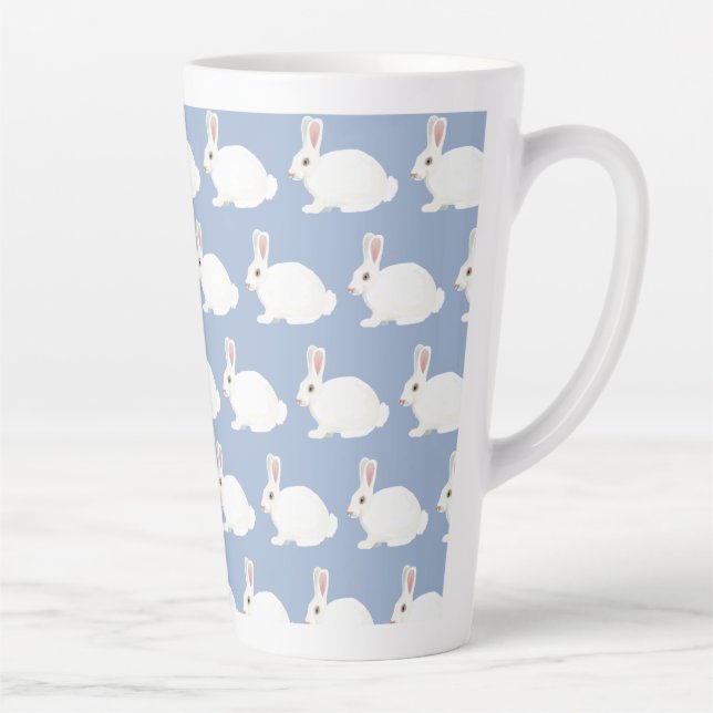 White Bunny Latte Mug (Right)