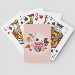 White Bunny Playing Cards