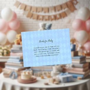 White Bunny Rabbit Books For Baby Shower Game Enclosure Card