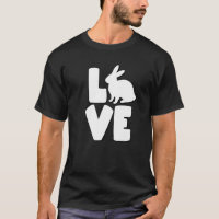 White Bunny Silhouette Replaces O In Love Awesome