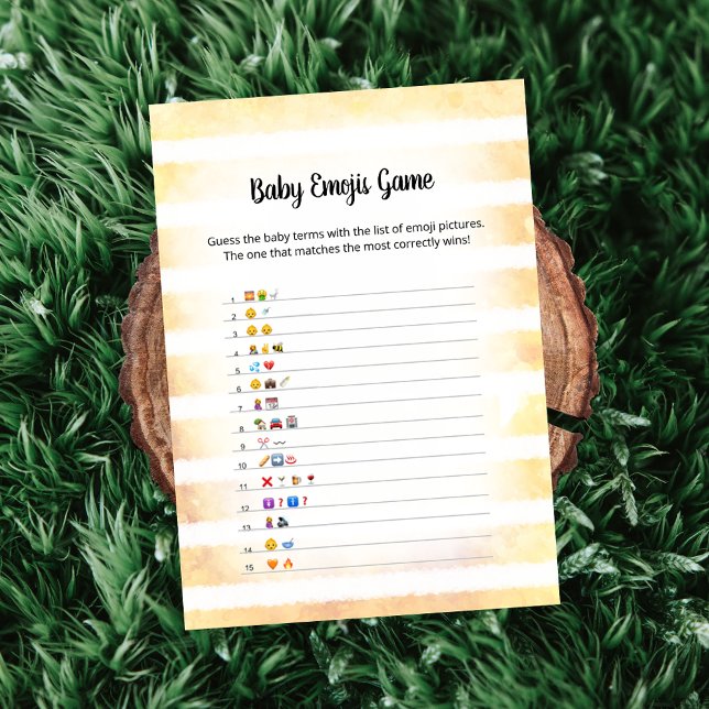 White Bunny Yellow Baby Emoji Picture Game Card (Creator Uploaded)