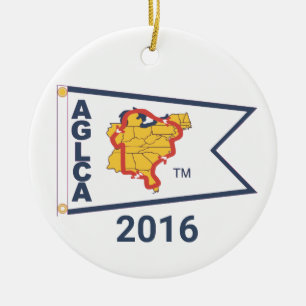 White Burgee (2016) Ceramic Ornament