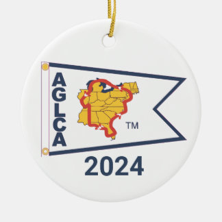 White Burgee (2024) Ceramic Ornament
