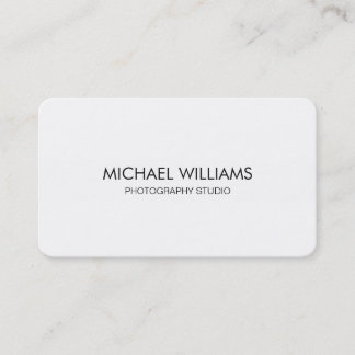 White Business Card