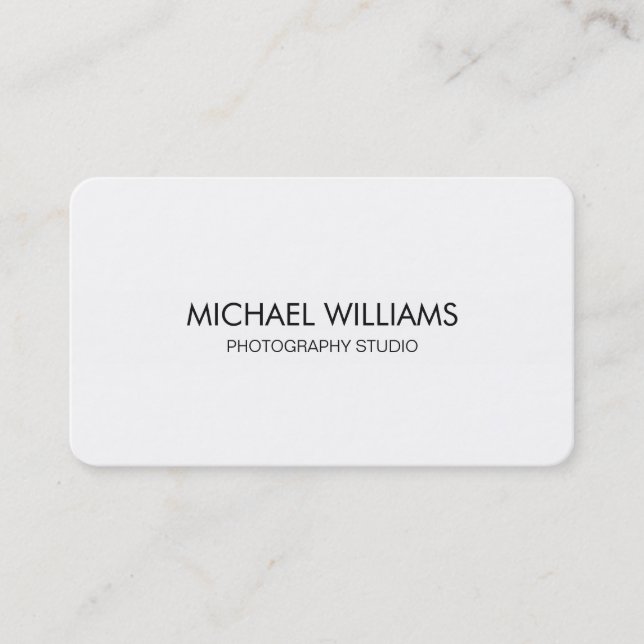 White Business Card (Front)