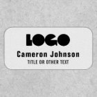 White Business Logo Name Professional Work Uniform