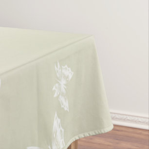White Butterflies Tablecloth