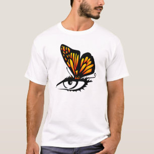 White Butterfly Eye T-Shirt