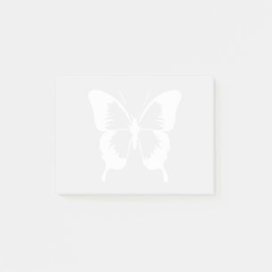 White Butterfly Post-it Notes