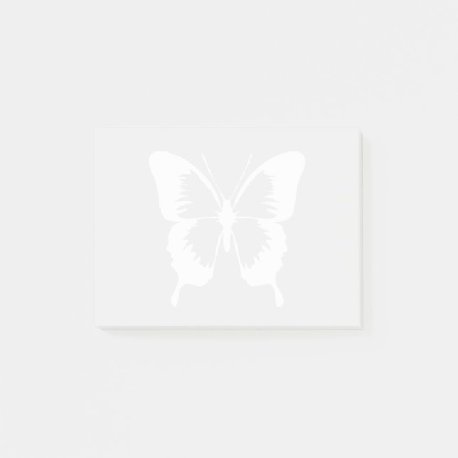 White Butterfly Post-it Notes (Front)