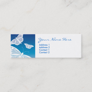 White Butterfly Skinny Cards