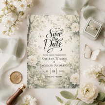 White Butterfly Spring Garden Wedding