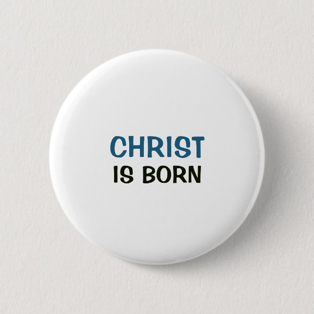 White Button - Christ is Born (Front)