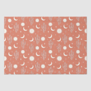 White Cactus Pattern Tissue Paper