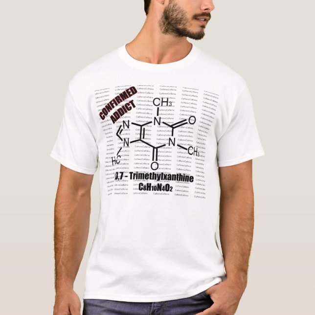 White Caffeine shirt (Front)
