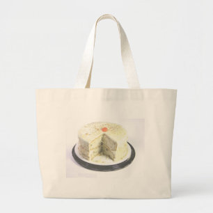 White Cake Large Tote Bag