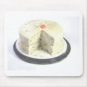 White Cake Mouse Pad