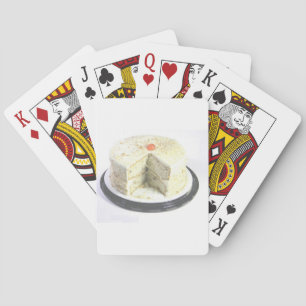 White Cake Playing Cards