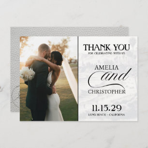 White California Passport Thank You Card