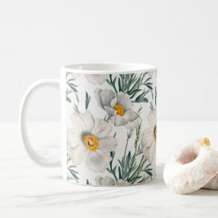 White California Tree Poppy Flowers Pattern Coffee Mug