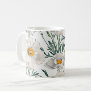 White California Tree Poppy Flowers Pattern Coffee Mug