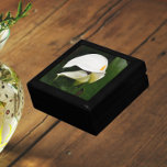 White Calla Lilies Floral Gift Box<br><div class="desc">Store trinkets,  jewellery and other small keepsakes in this wooden gift box with ceramic tile that features a photo image of two,  gorgeous,  white Calla Lilies along with their green foliage. A lovely,  floral design! Select your gift box size and colour.</div>