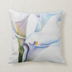 WHITE CALLA LILIES PILLOW