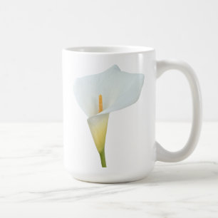 White Calla Lily Flower Backyard Garden Photo Coffee Mug