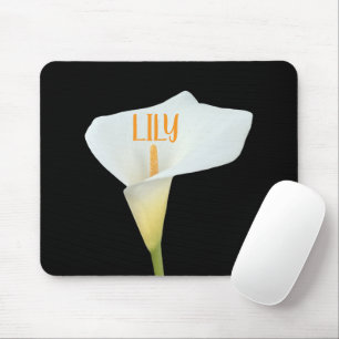 White Calla Lily Flower Backyard Garden Photo  Mouse Pad