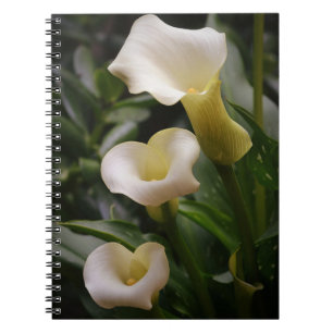 White Calla Lily Garden Journal Notebook