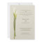 White Calla Lily Wedding Invitation
