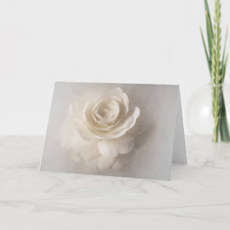 White Camelia flower Card