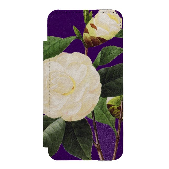 White Camellia, 1833 Incipio iPhone Wallet Case (Folio Front)