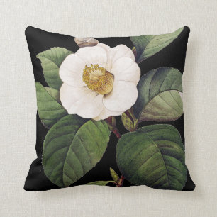 White Camellia Cushion