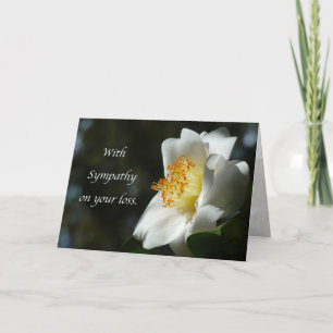 “White Camellia Sympathy.” Greeting Card