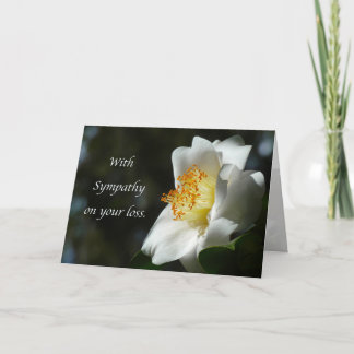 “White Camellia Sympathy.” Greeting Card