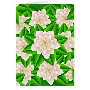 White Camellias and Green Leaves