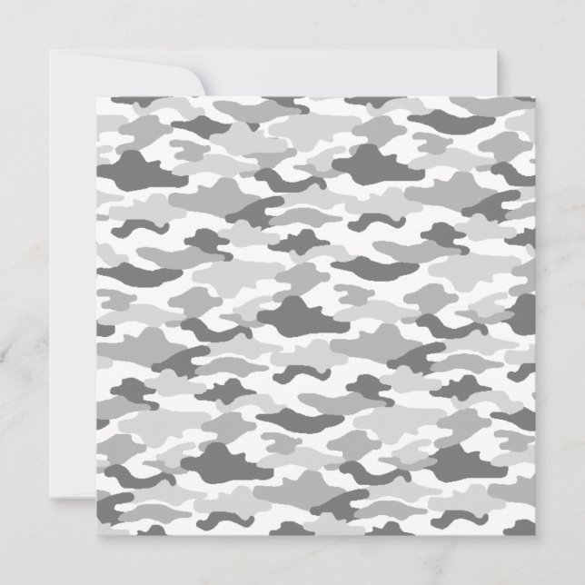 White camouflage card (Front)