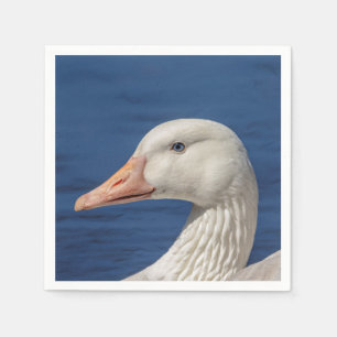 White Canadian Goose Napkin